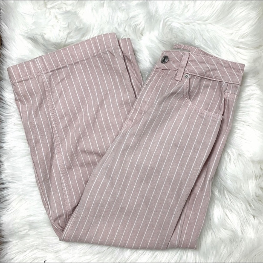 Topshop wide leg cropped pants